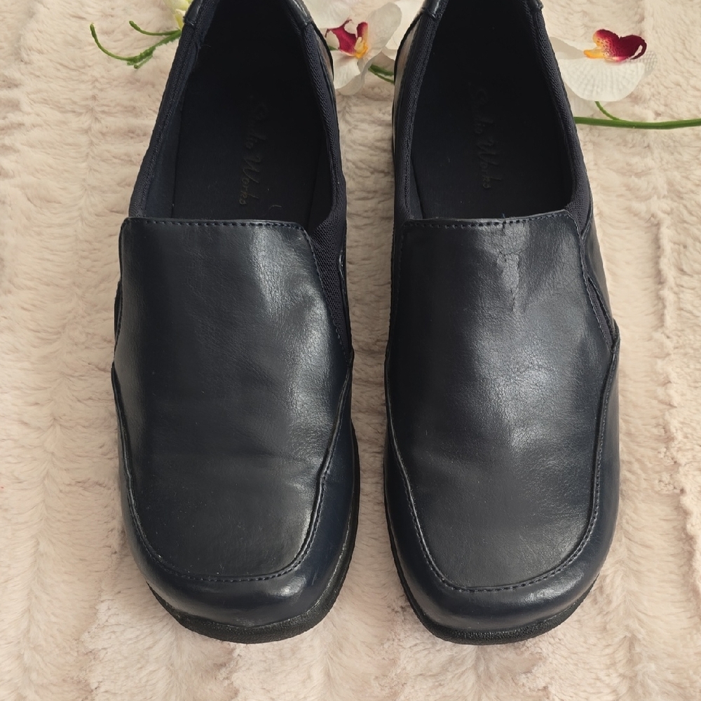 Studio Works Black Leather Loafers